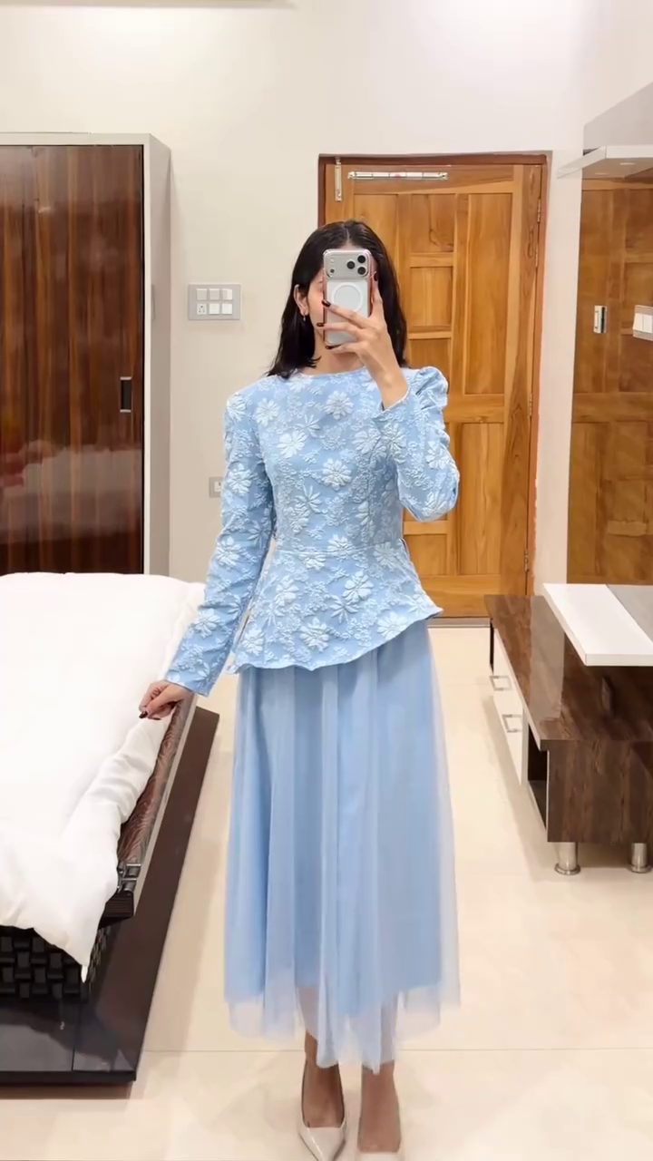 Black Sheer Rose Print Midi Dress