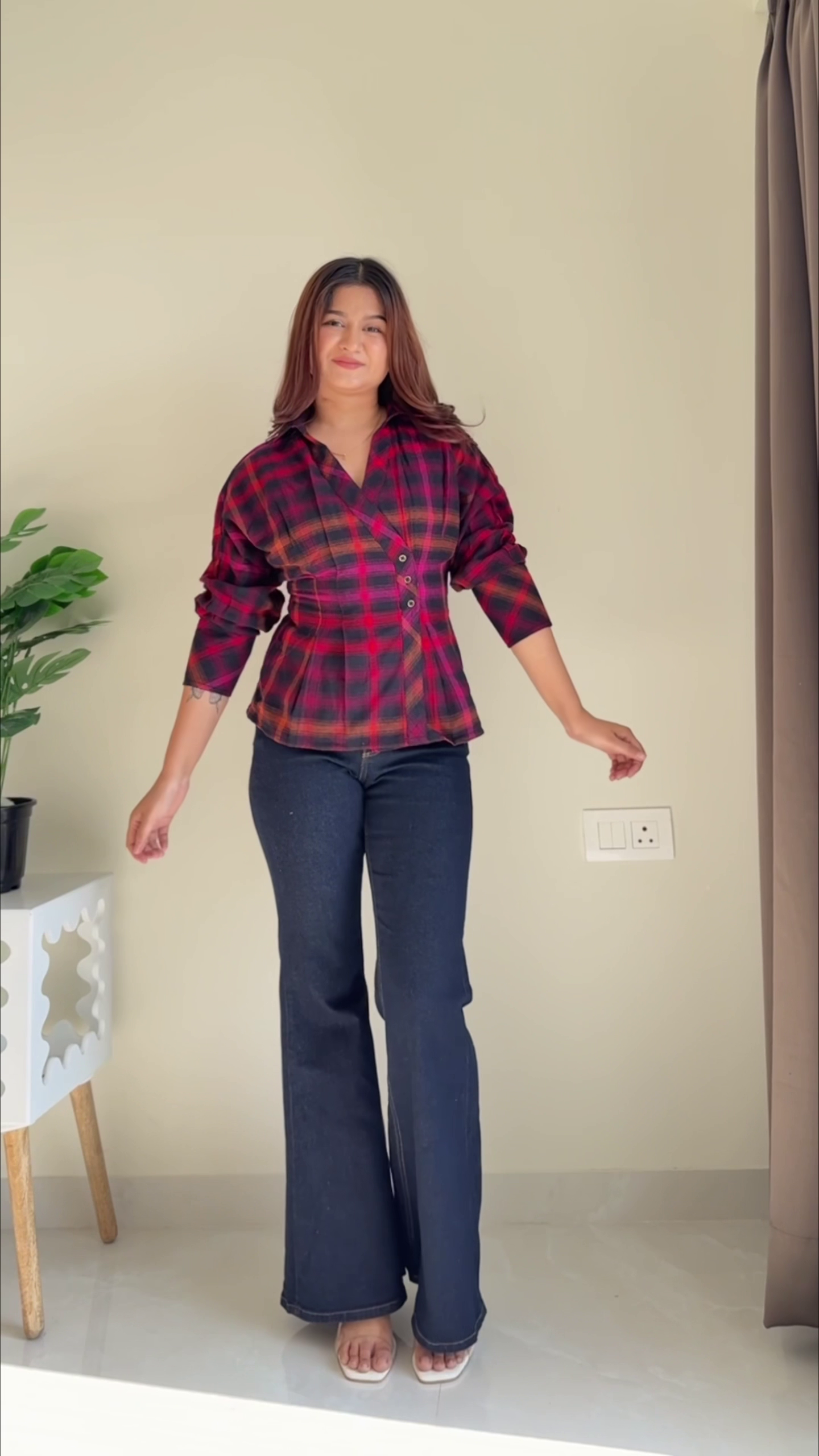 Green Striped Casual Shirt