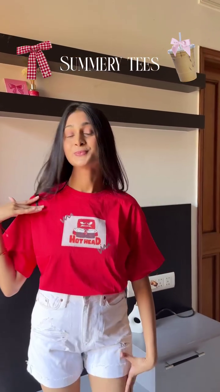 Oversized Cream Graphic Summer T SHIRT