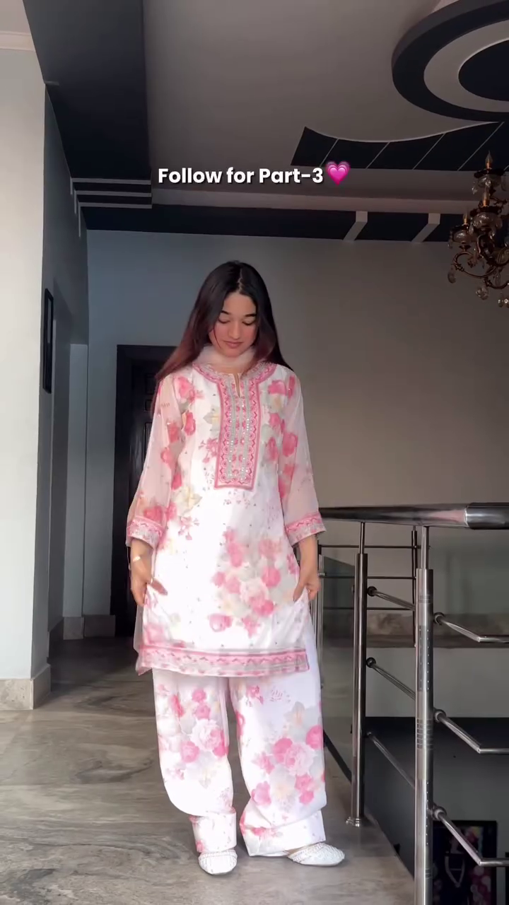 Light Blue Printed Salwar Suit Set