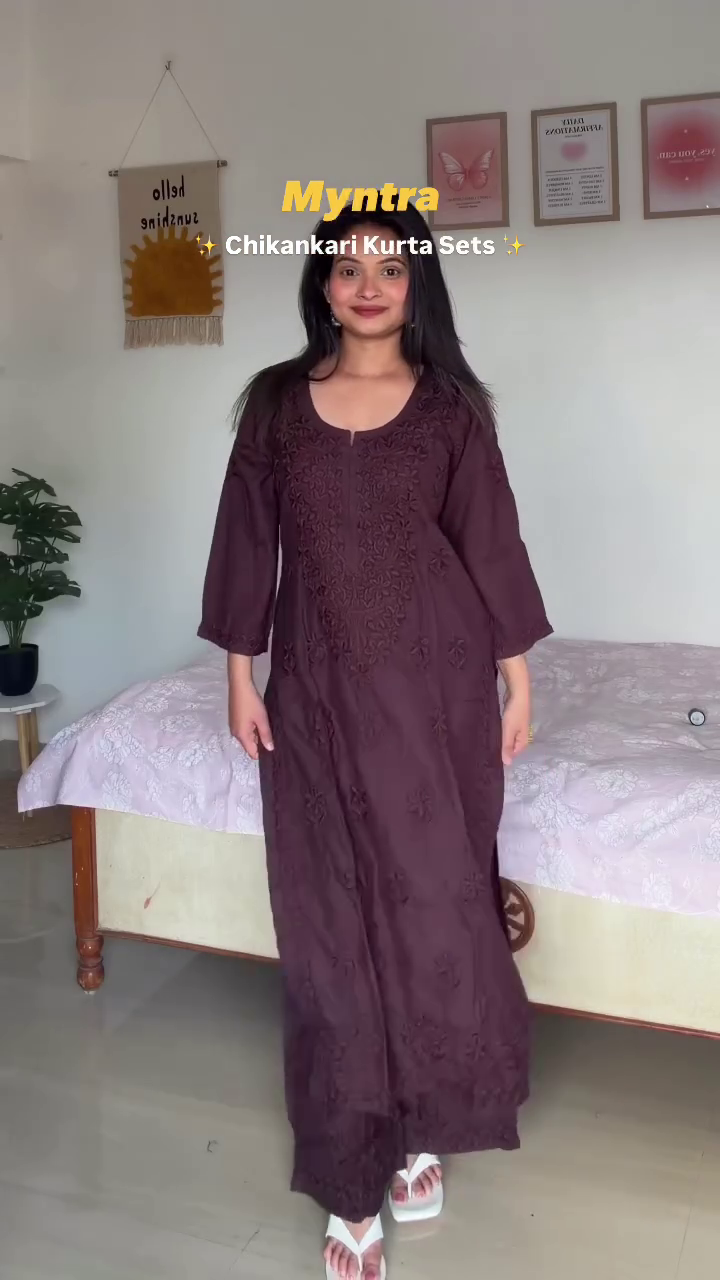 Royal Blue Chikankari Kurta Set