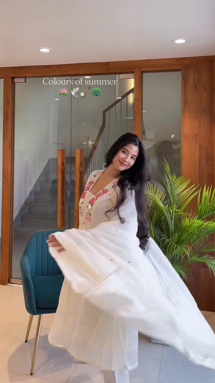 Sky Blue Embroidered Summer Kurta Set