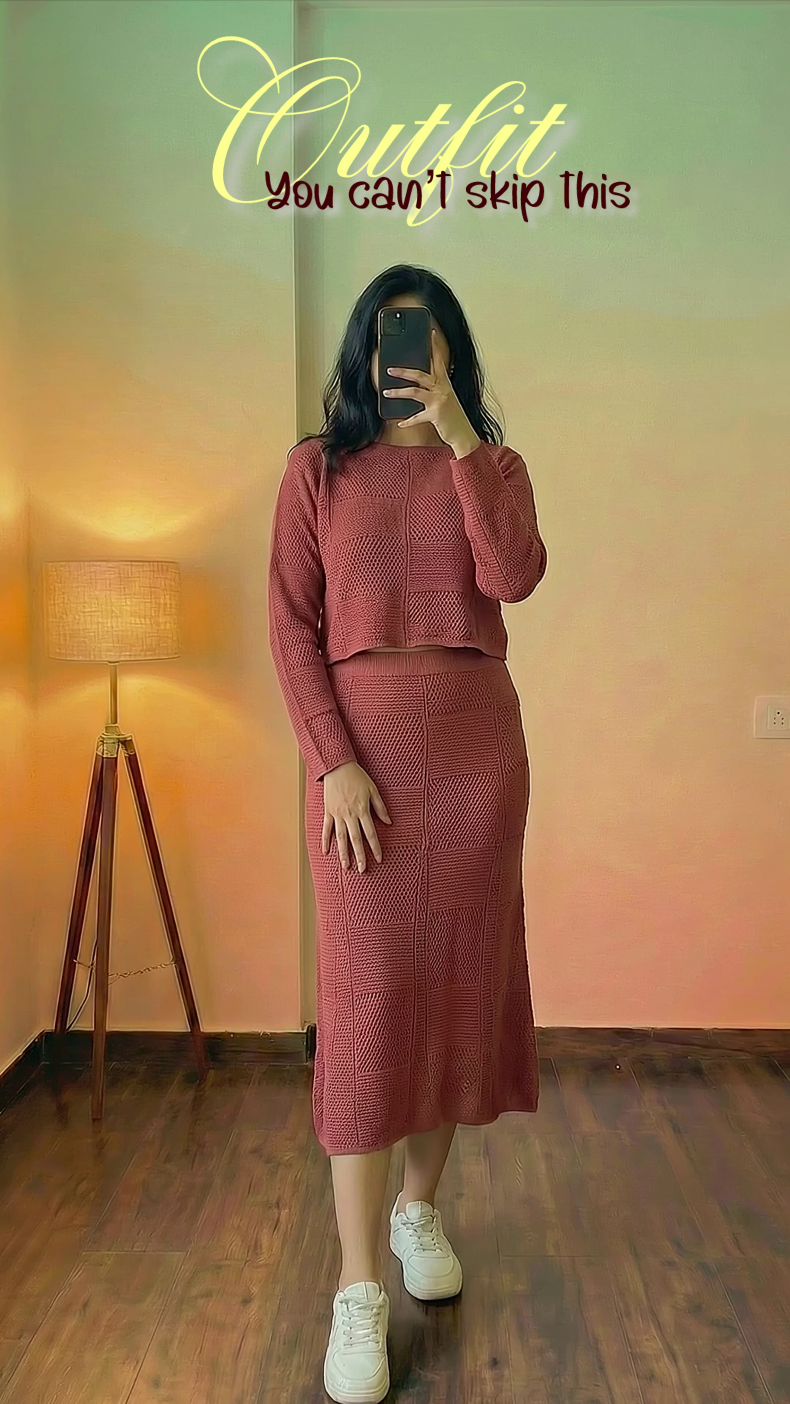 Rust Co-Ord Knit Set