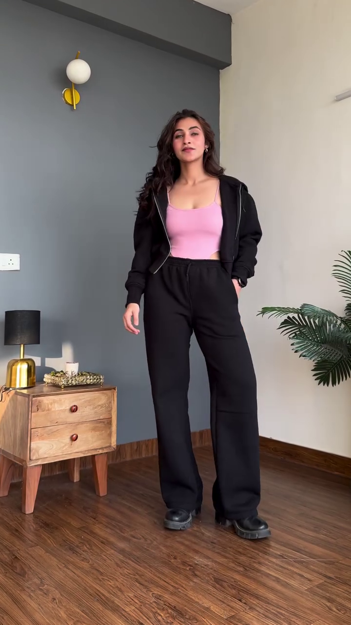 Pastel Yellow Hoodie & Jogger Set