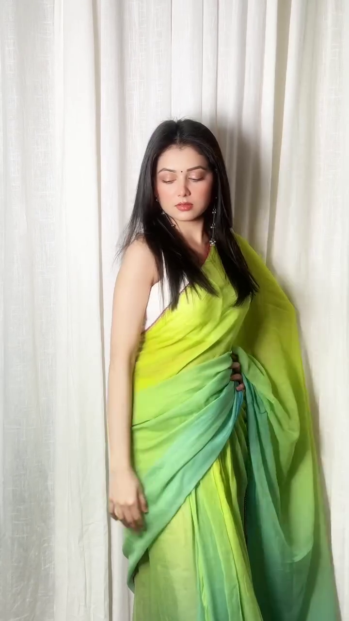 Green Ombre Designer Saree