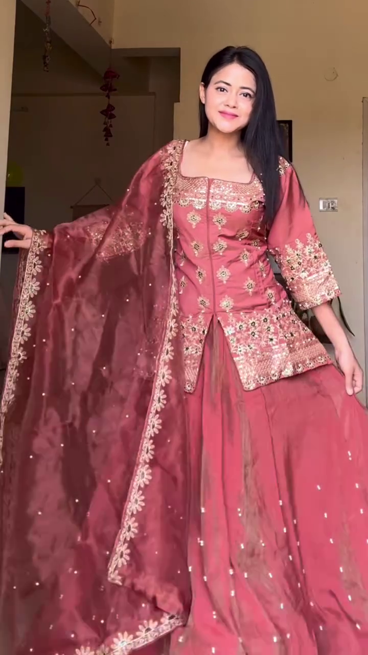 Navy Blue Sequin Party Co-Ord Set