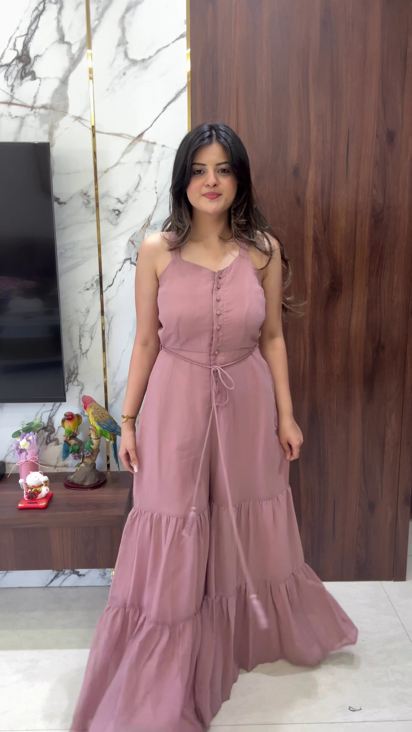 Black Printed Stylish Jumpsuit