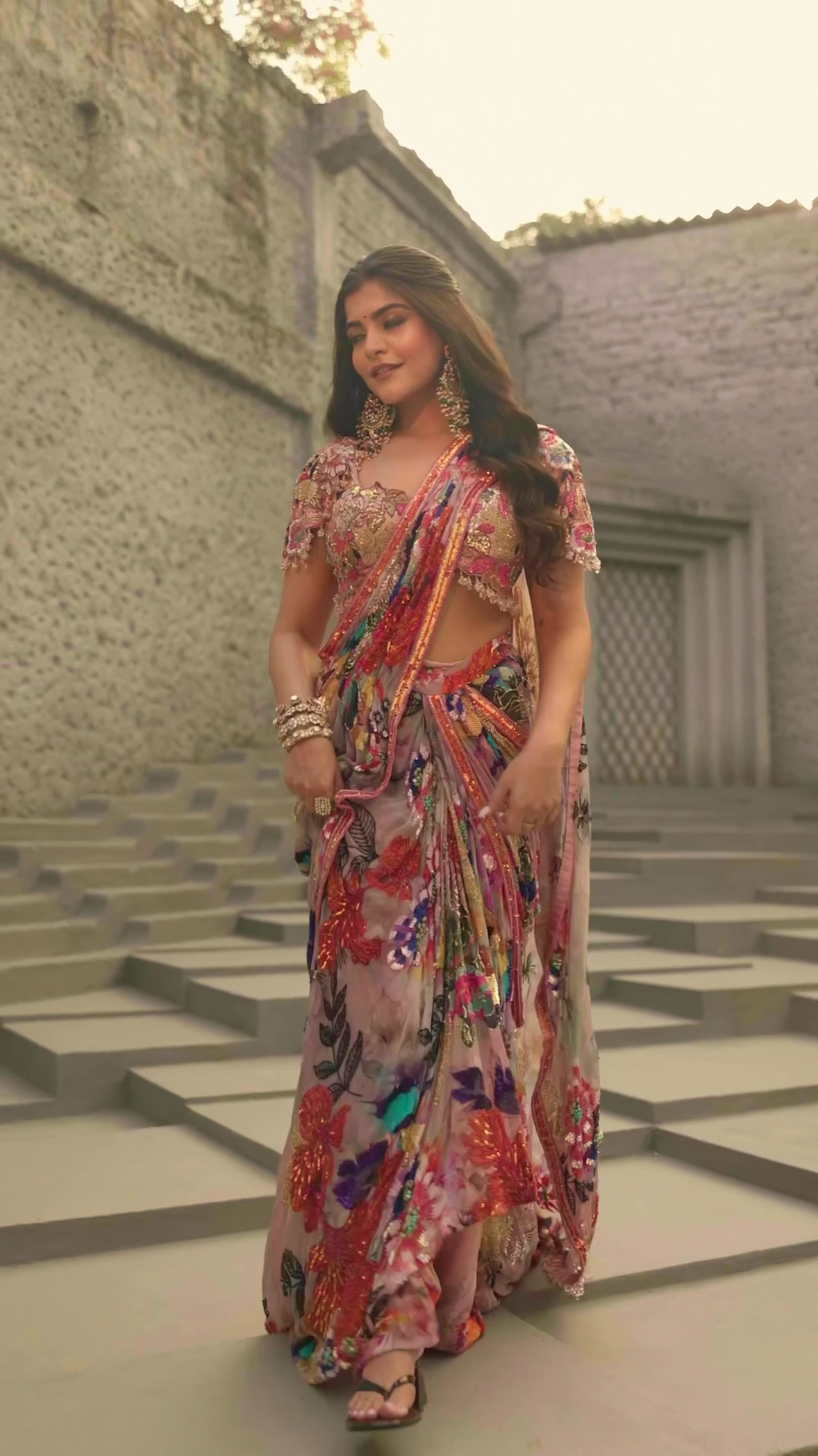 Multicolor Designer Party Wear Saree