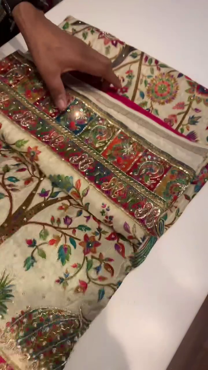 Multicolor Traditional Embroidered Saree