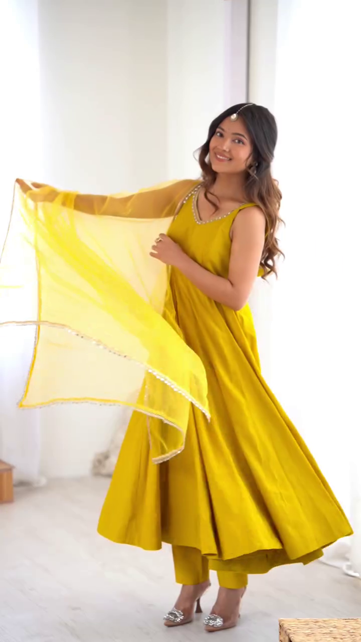 Sunshine Yellow Anarkali Suit