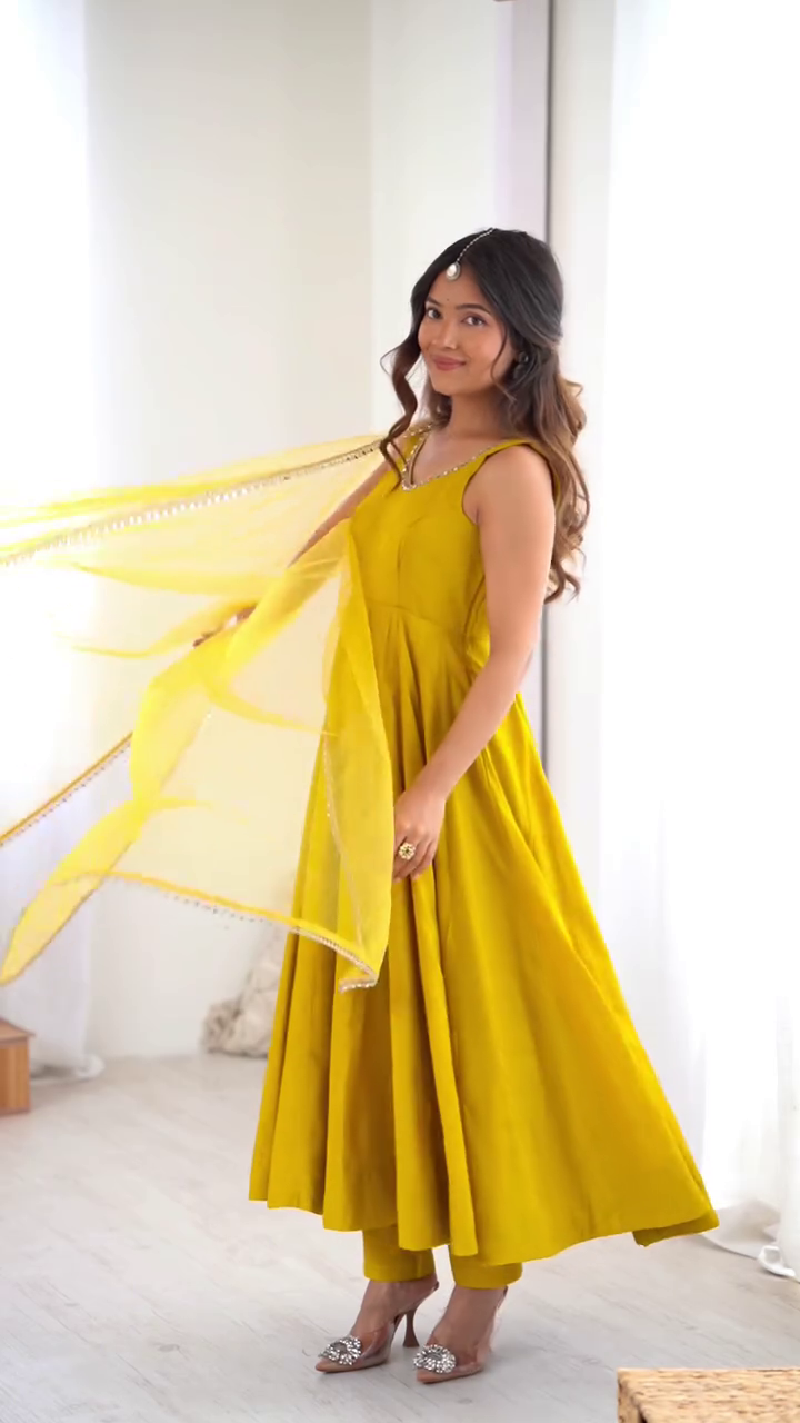 Sunshine Yellow Anarkali Suit