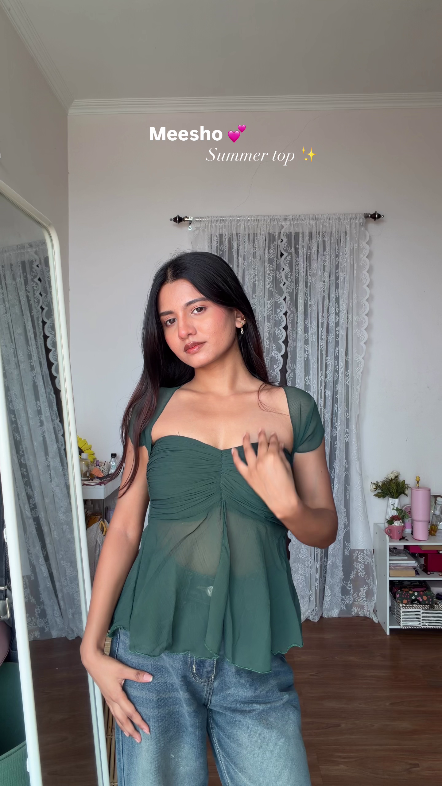 Lime Green Smocked Summer Dress