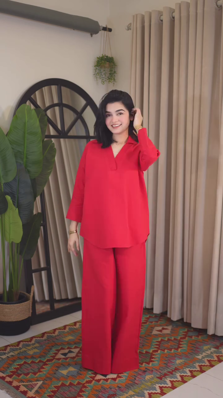 Bold Red Co-Ord Set