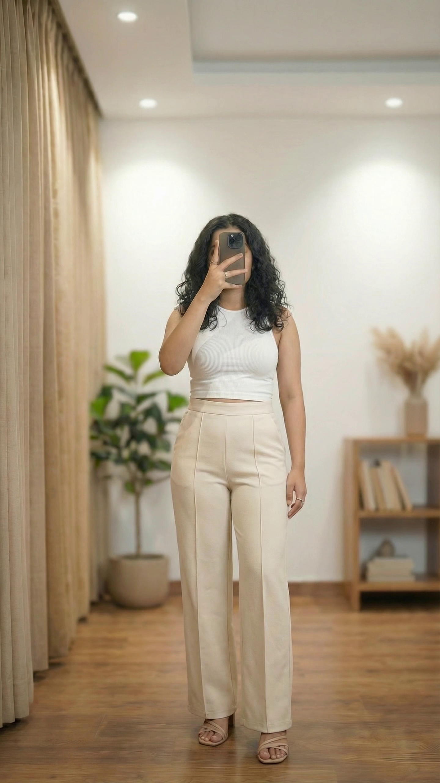 Formal Grey Trousers with Tank Top