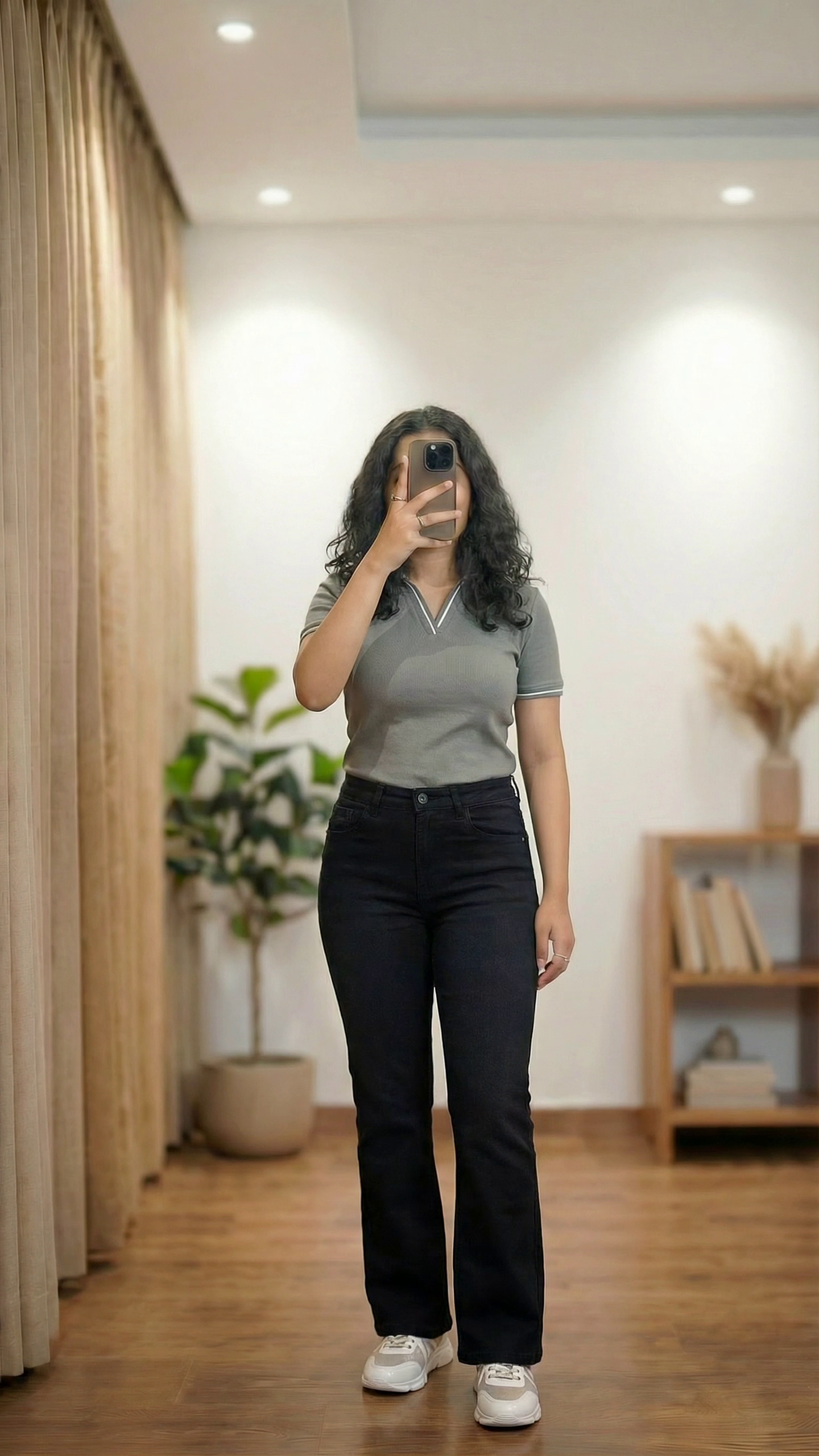 Casual Jeans with Polo Top