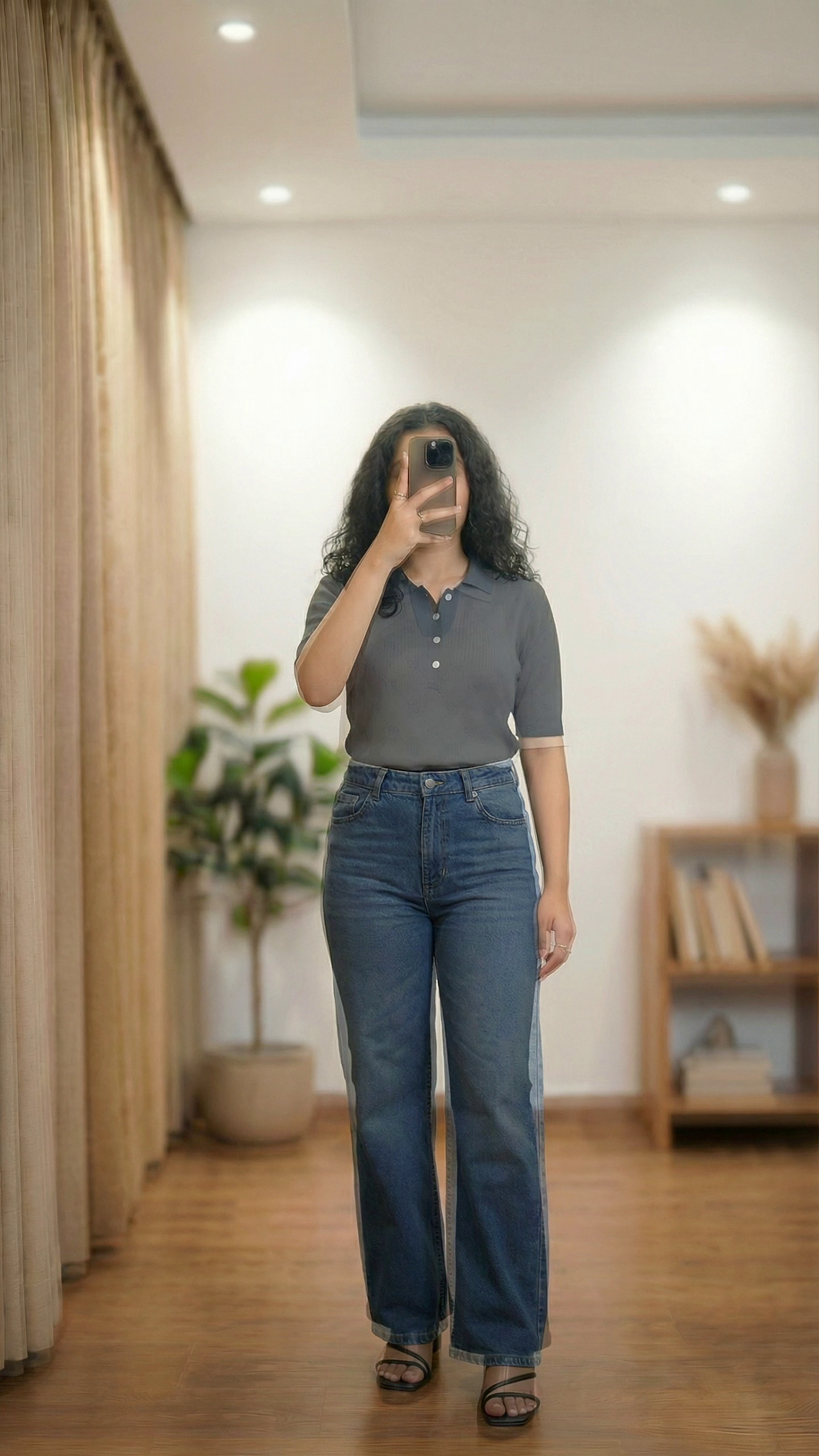 Casual Jeans with Polo Top