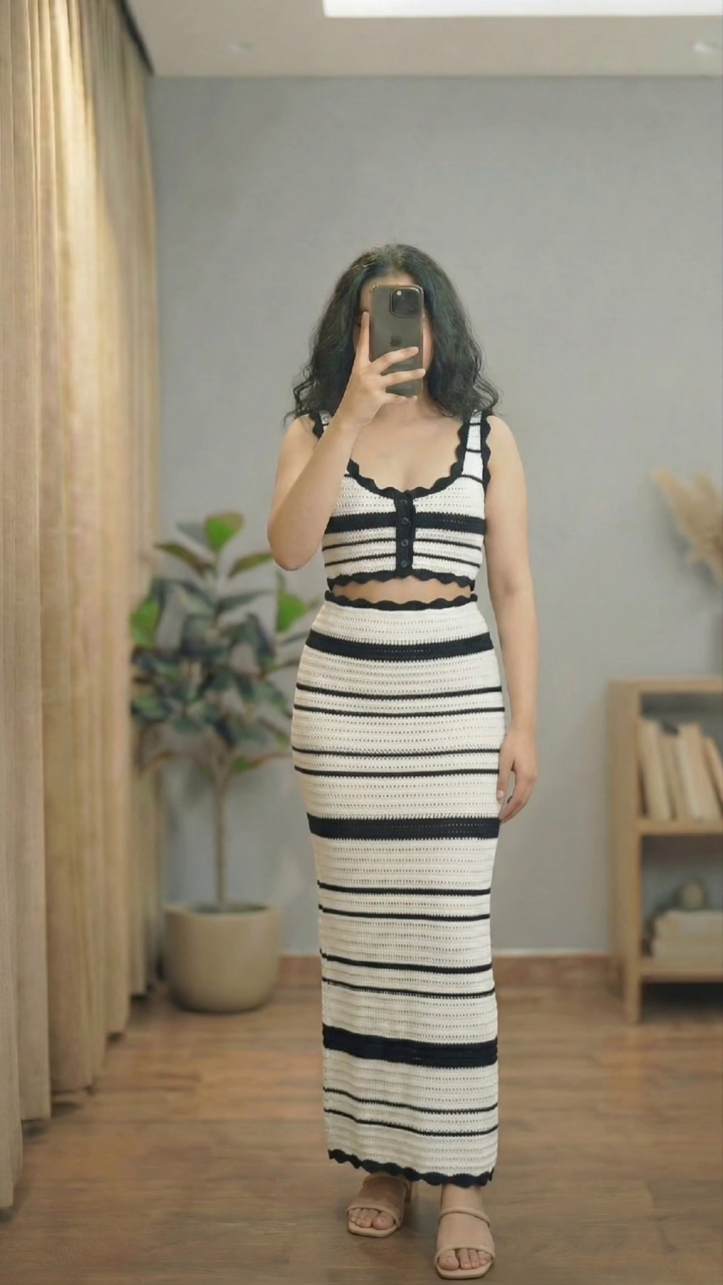 Black Embroidered Co-Ord Set