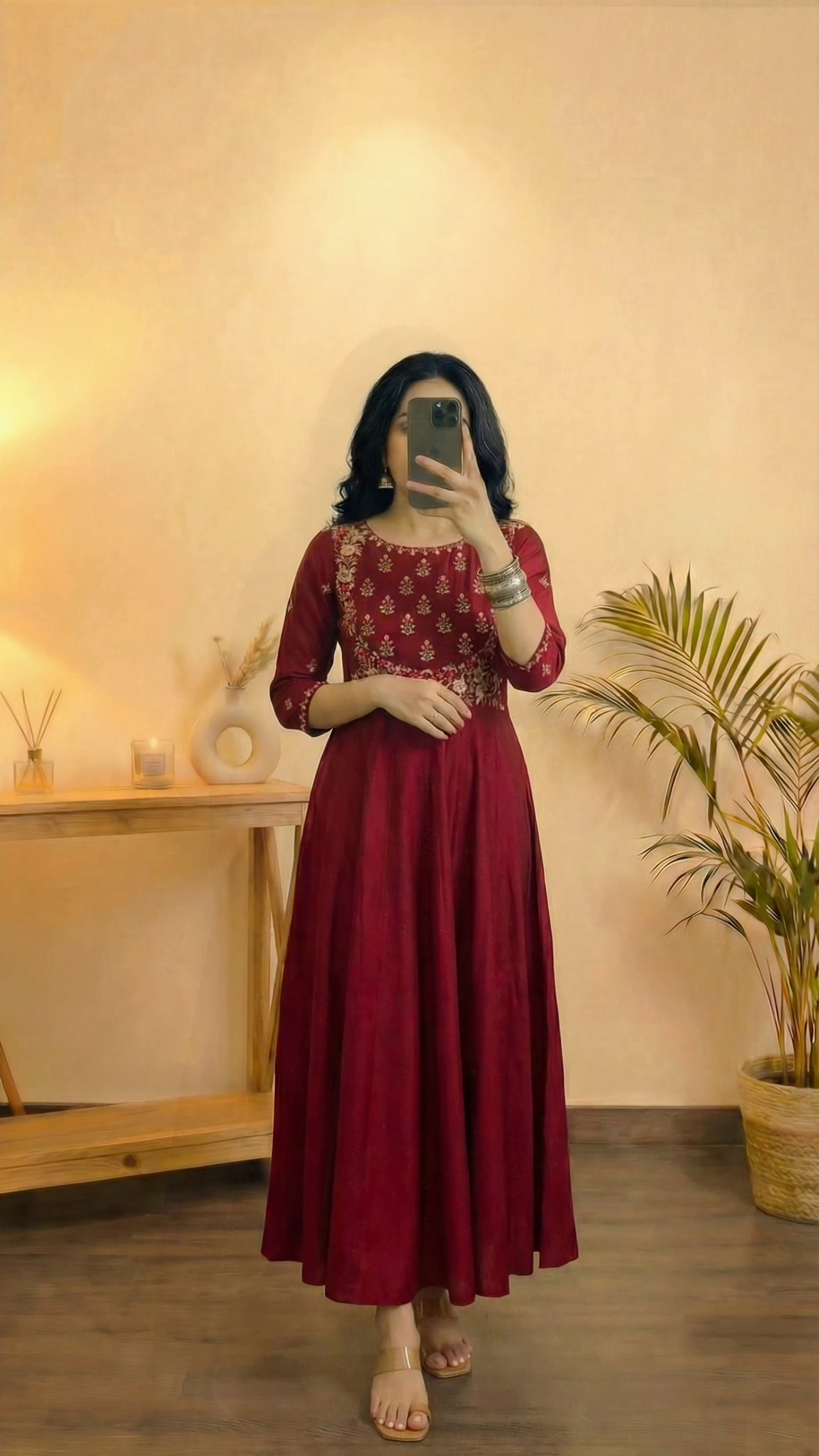 Maroon Festive Dress
