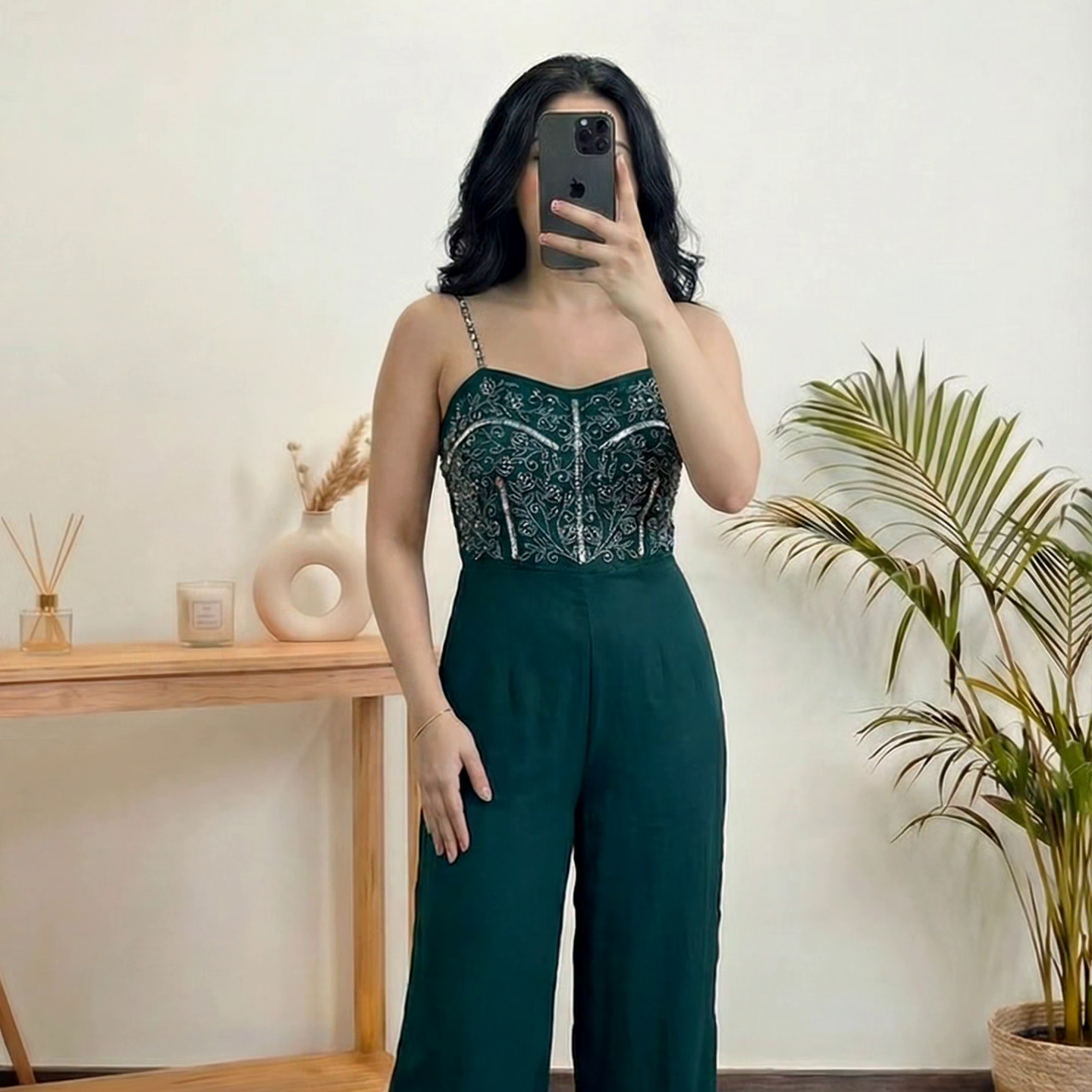 . Printed Jumpsuit Look