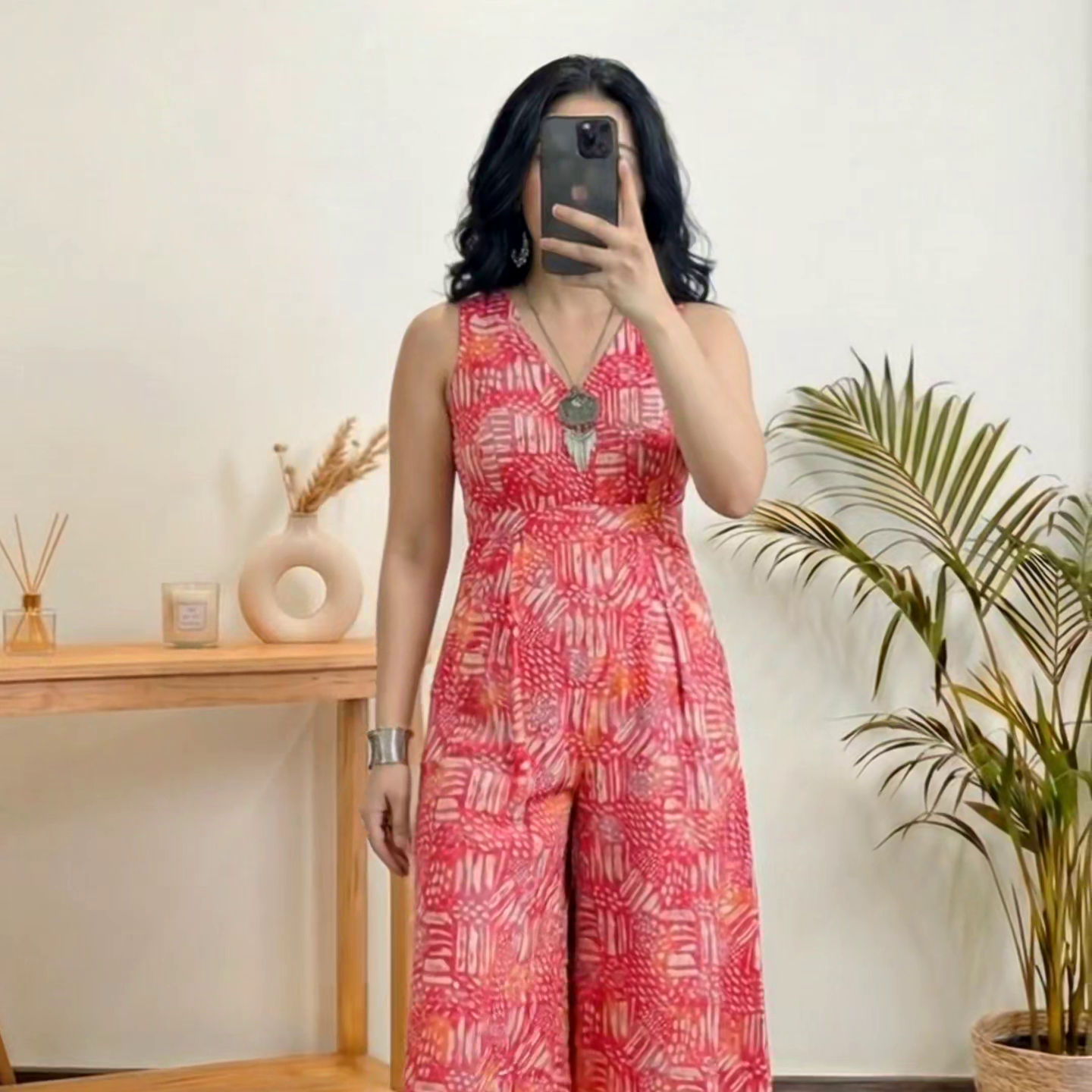 . Printed Jumpsuit Look
