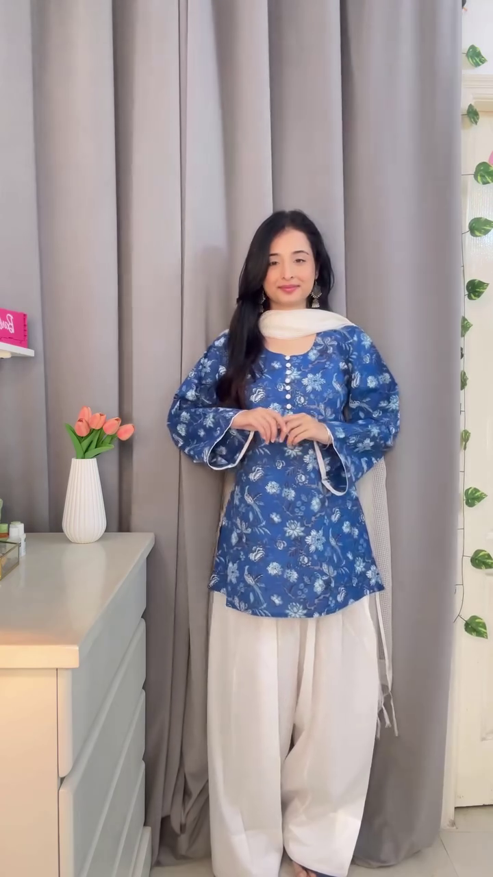 Blue Kurti Set