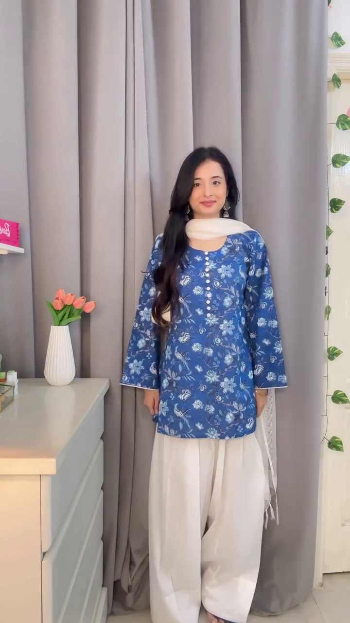 Blue Kurti Set
