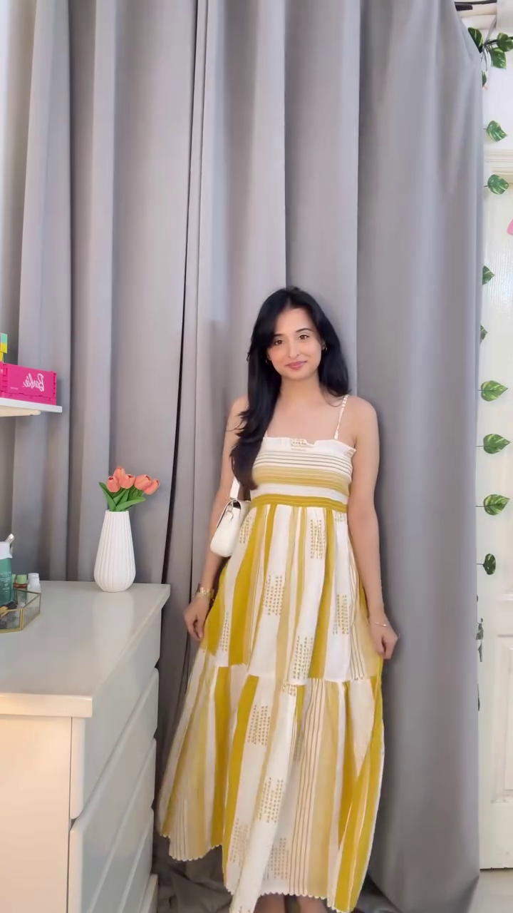 White Blue Floral Maxi Dress