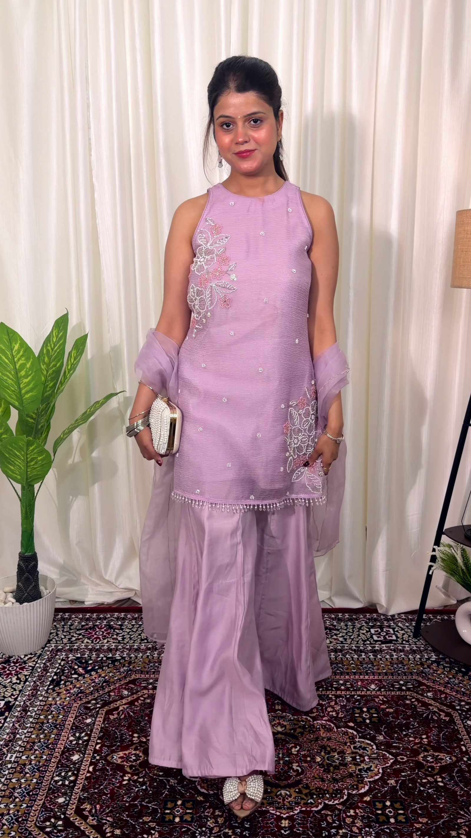 Pastel Green Sharara Set