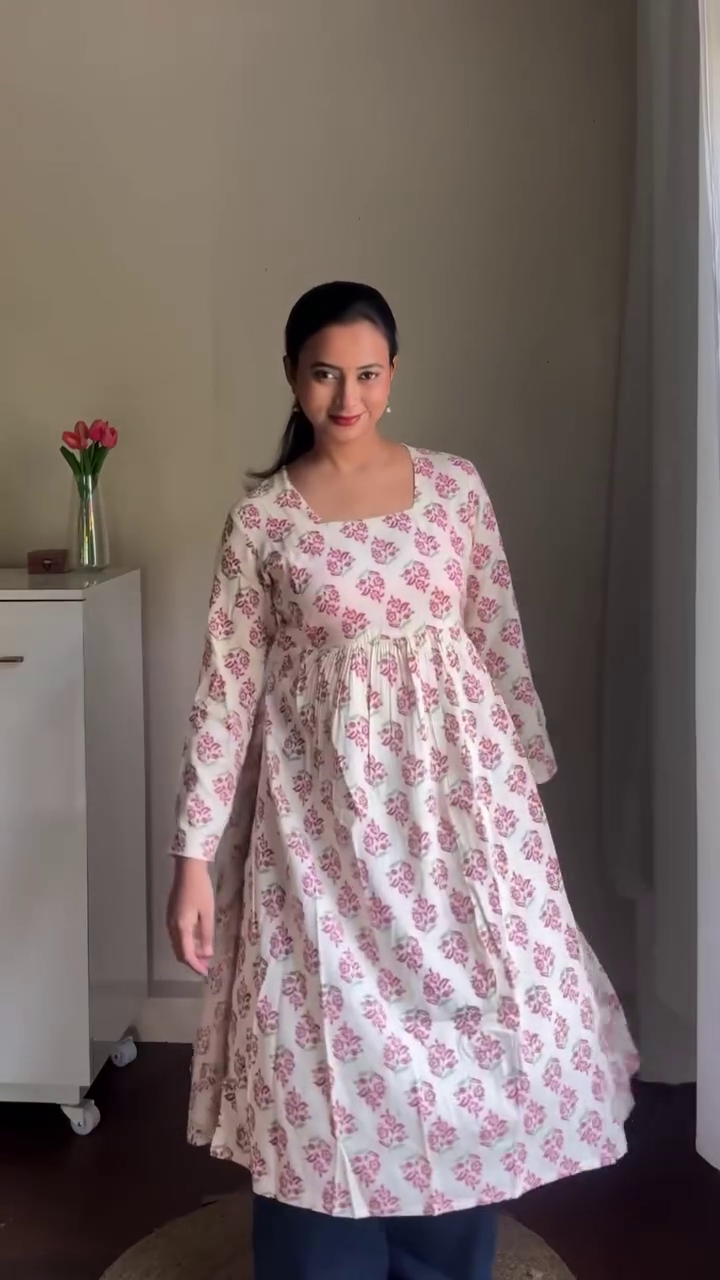 Black Printed Kurta Set