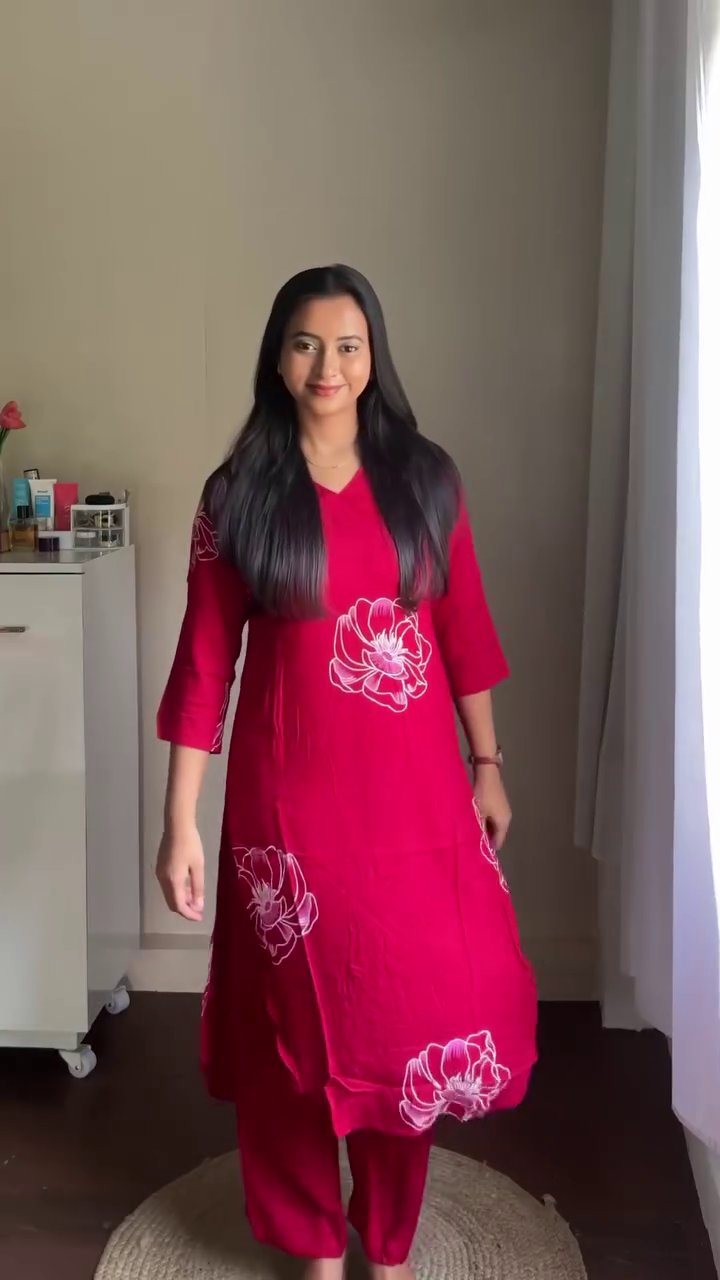 Brown Minimal Printed Kurta Set