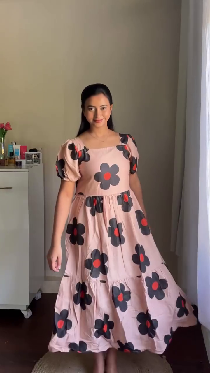 Soft Pink Tiered Maxi Dress