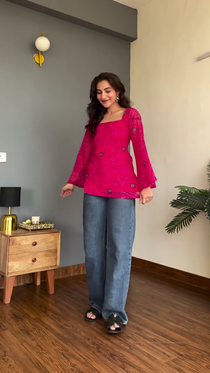 Mustard Floral Summer Top & Denim