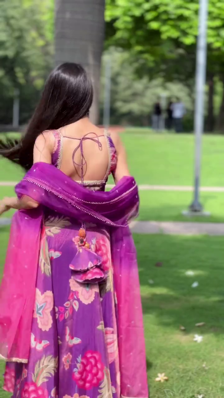 Purple Floral Maxi Dress