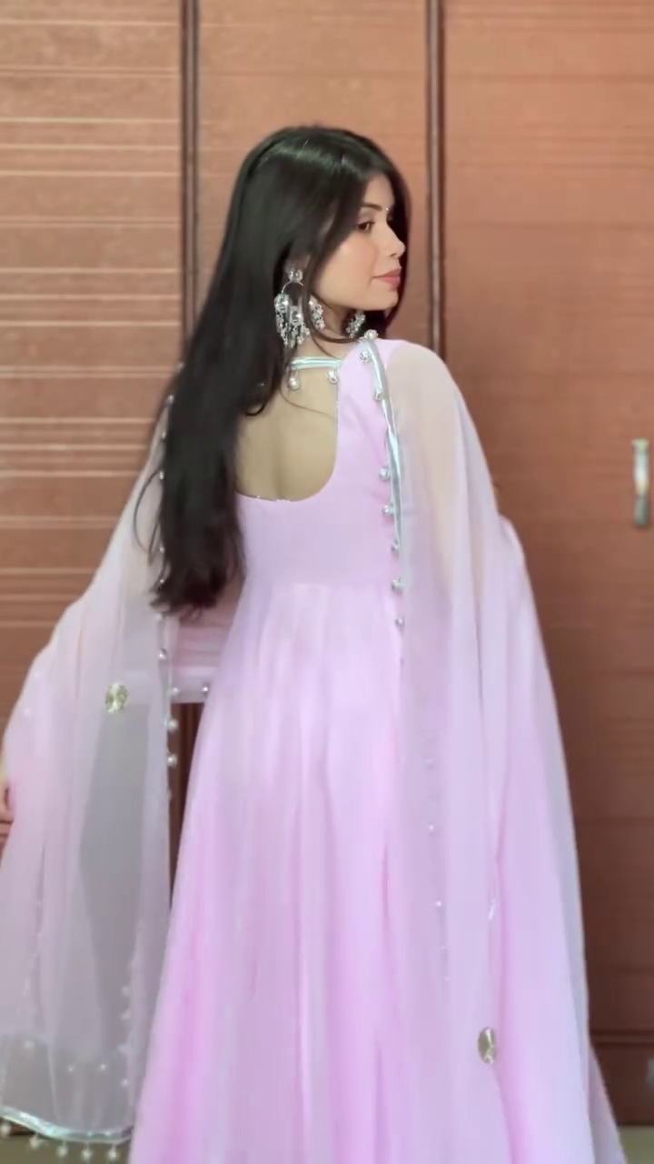 Blush Pink Anarkali Suit