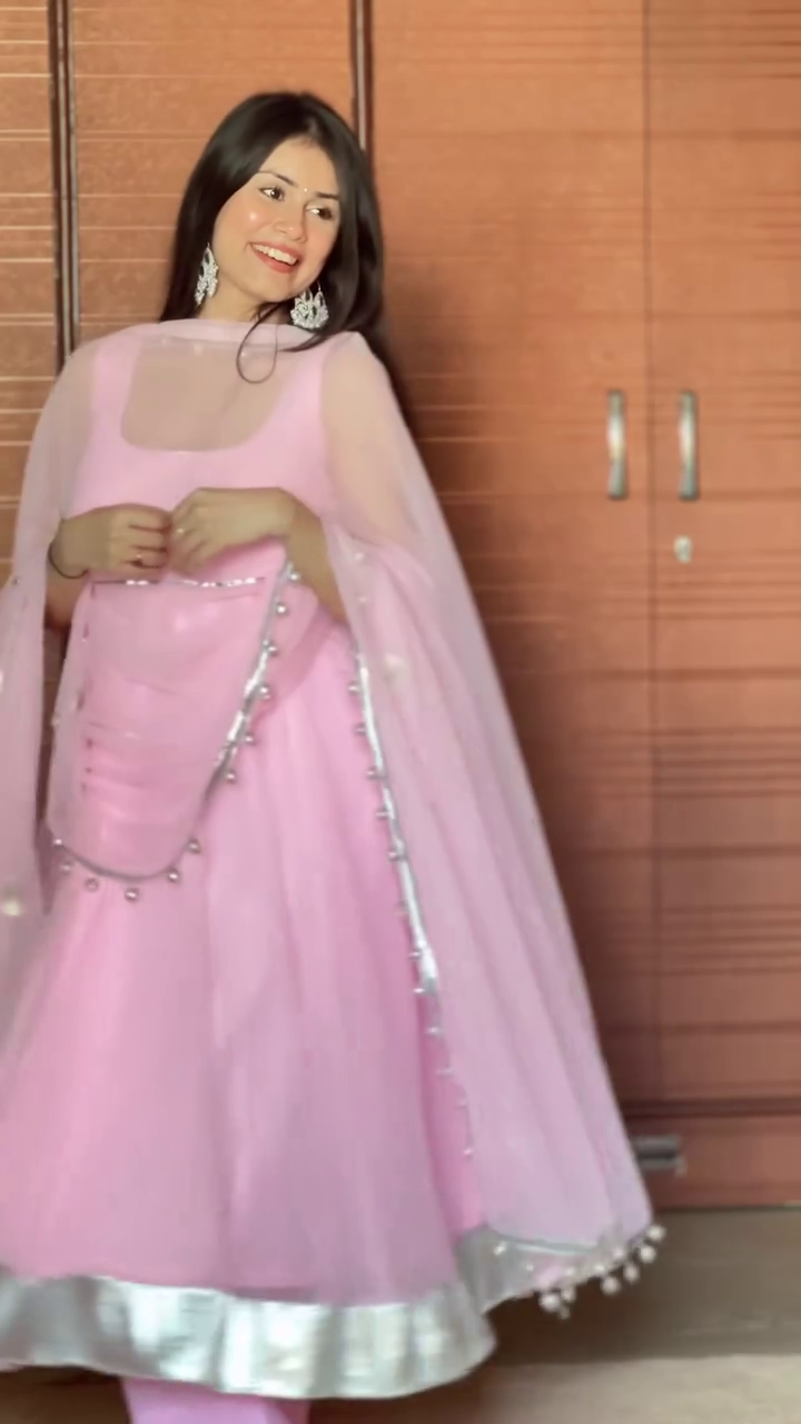 Blush Pink Anarkali Suit