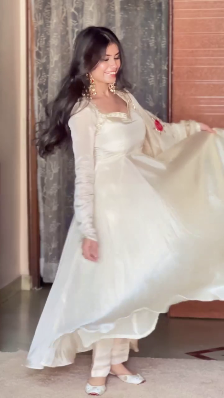 Ivory Anarkali Gown