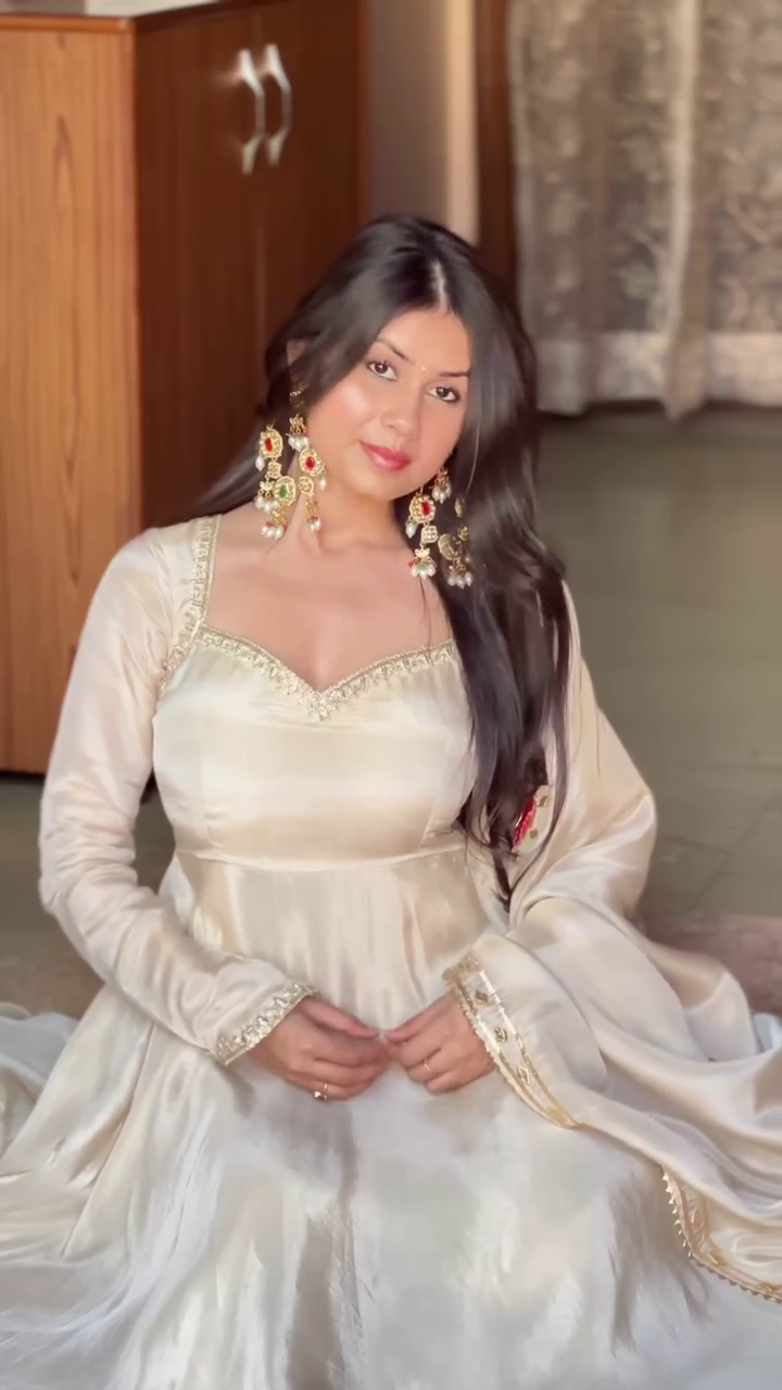 Ivory Anarkali Gown
