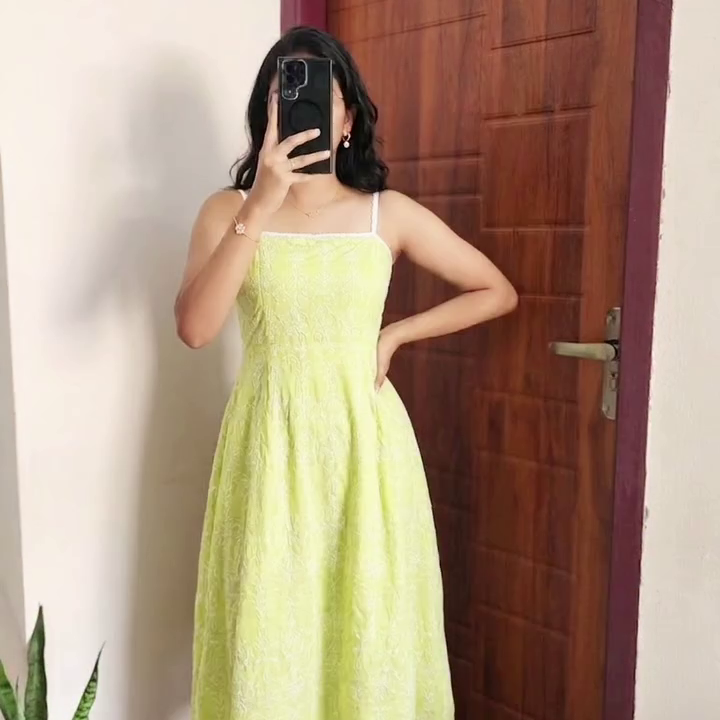 Brown & White Printed Maxi Dress with Flowy Fit