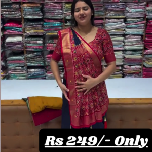Exquisite Pure Silk Banarasi Patola Saree – A Timeless Masterpiece of Tradition and Luxury